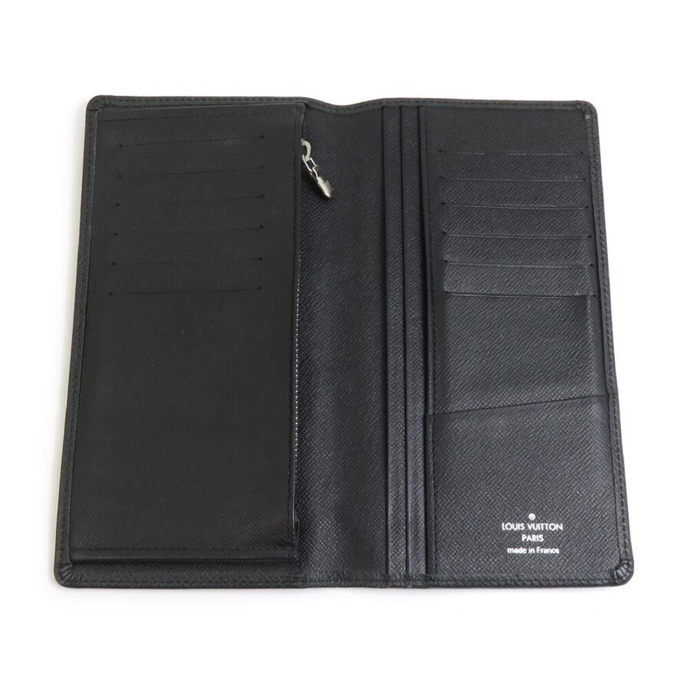 Louis Vuitton Bi fold long wallet Taiga Portefeuille Brazza Ardoise - Picture 3 of 5